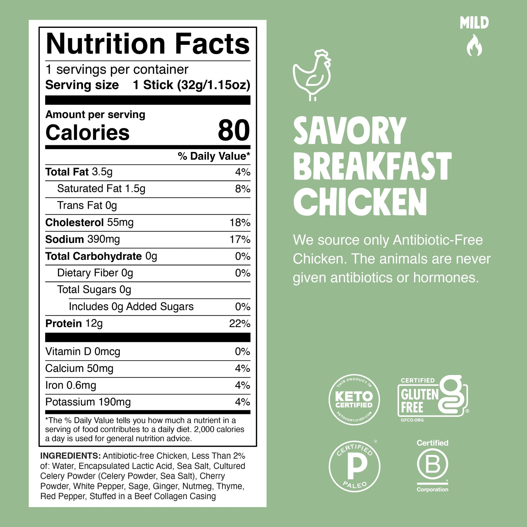 Savory Breakfast Chicken - Bright Carry Ready