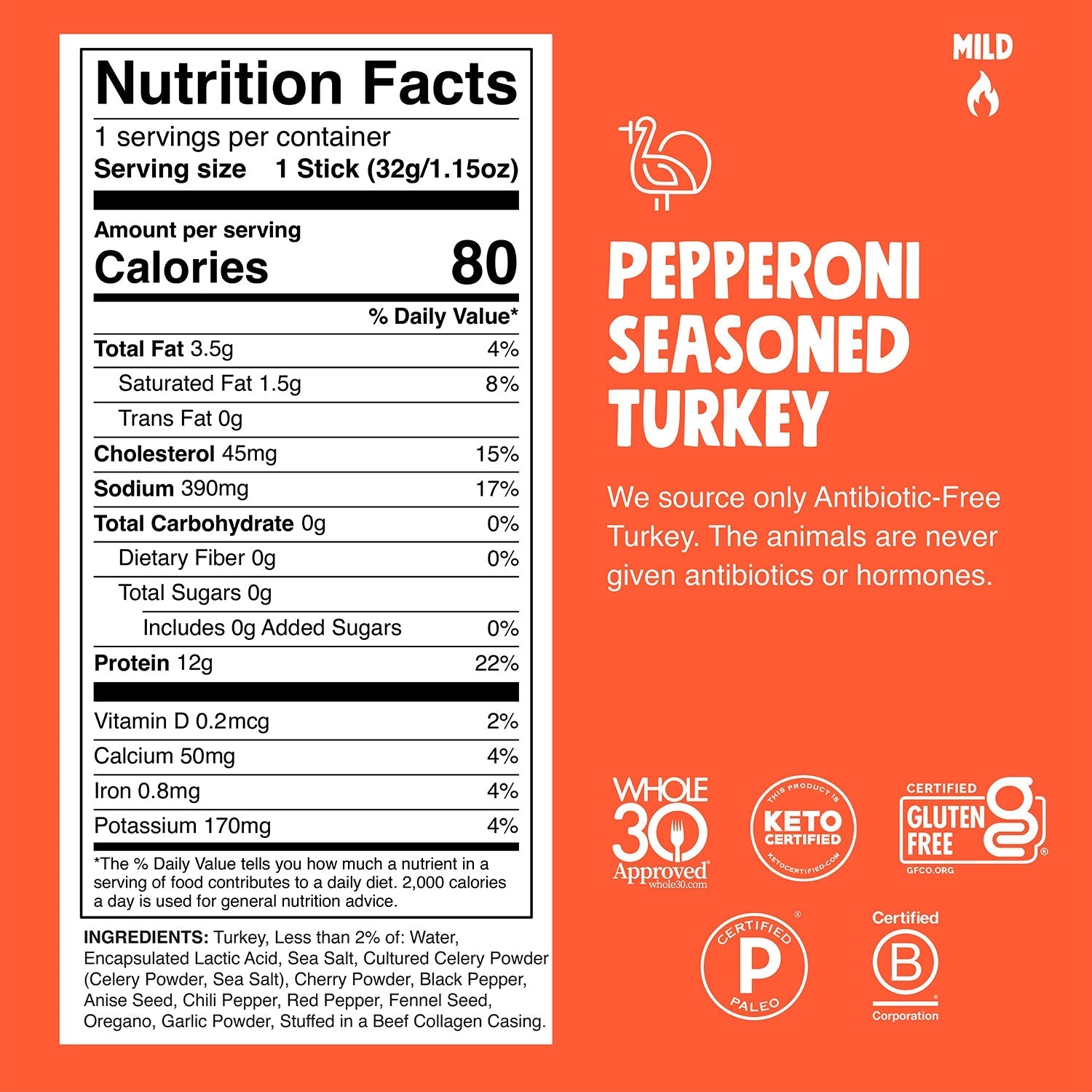 Pepperoni Seasoned Turkey - Home Pack Choice